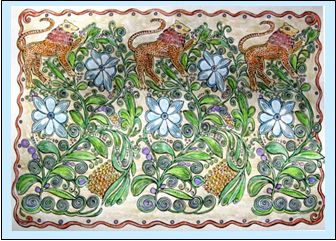 Detail of design from a tibor