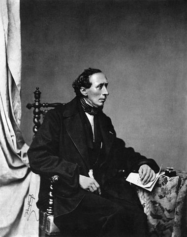 Portrait of Andersen by Franz Hanfstaengl, dated July 1860